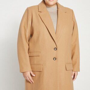 Universal Standard Harlow Classic Wool Coat Small 14/16